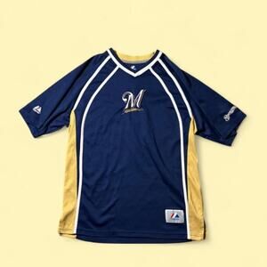 Vintage majestic athletic milwaukee brewers